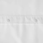 Protect360° PEVA Shower Curtain Liner with Snaps, Antimicrobial, 70x53, White
